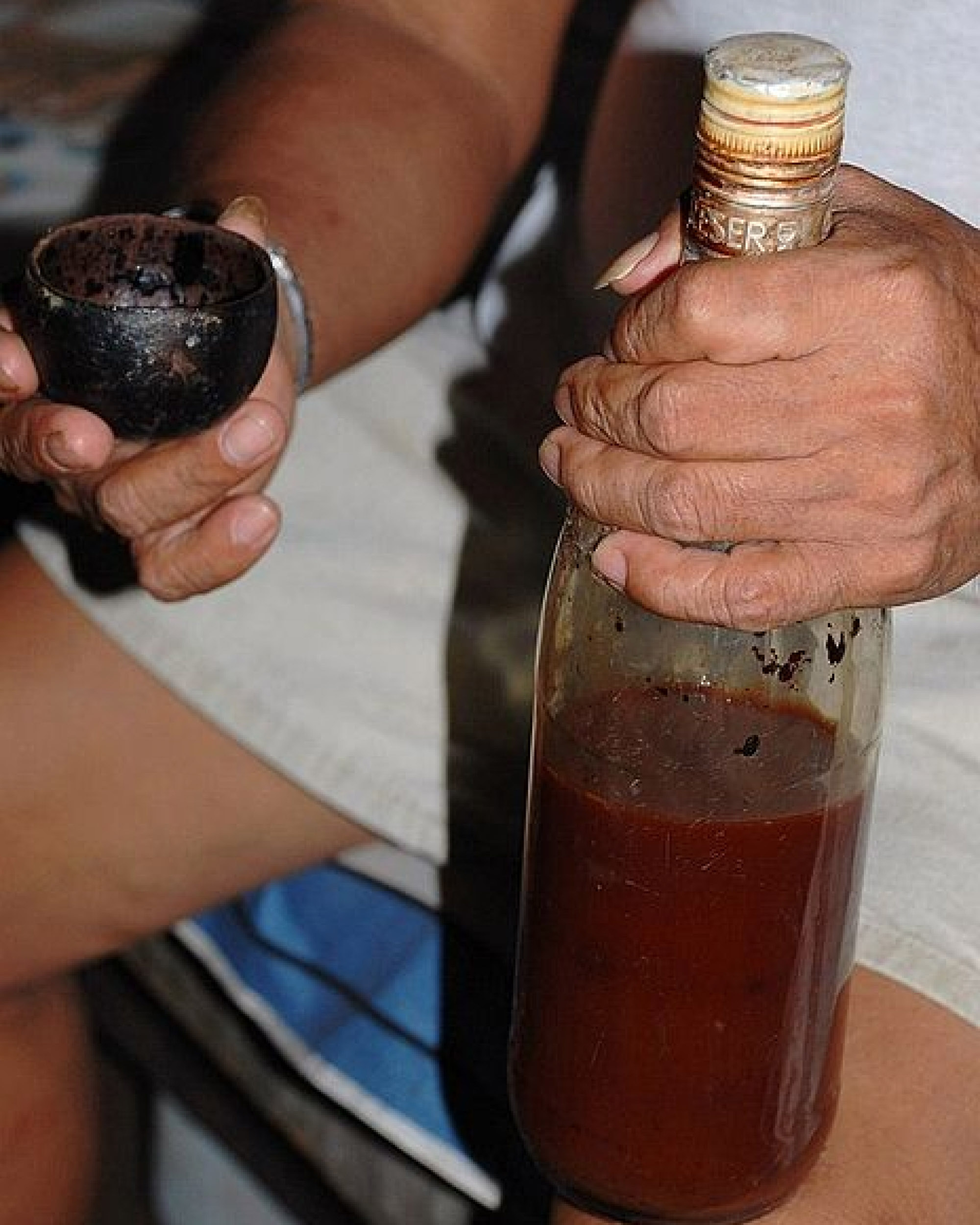 A brew of Ayahuasca.