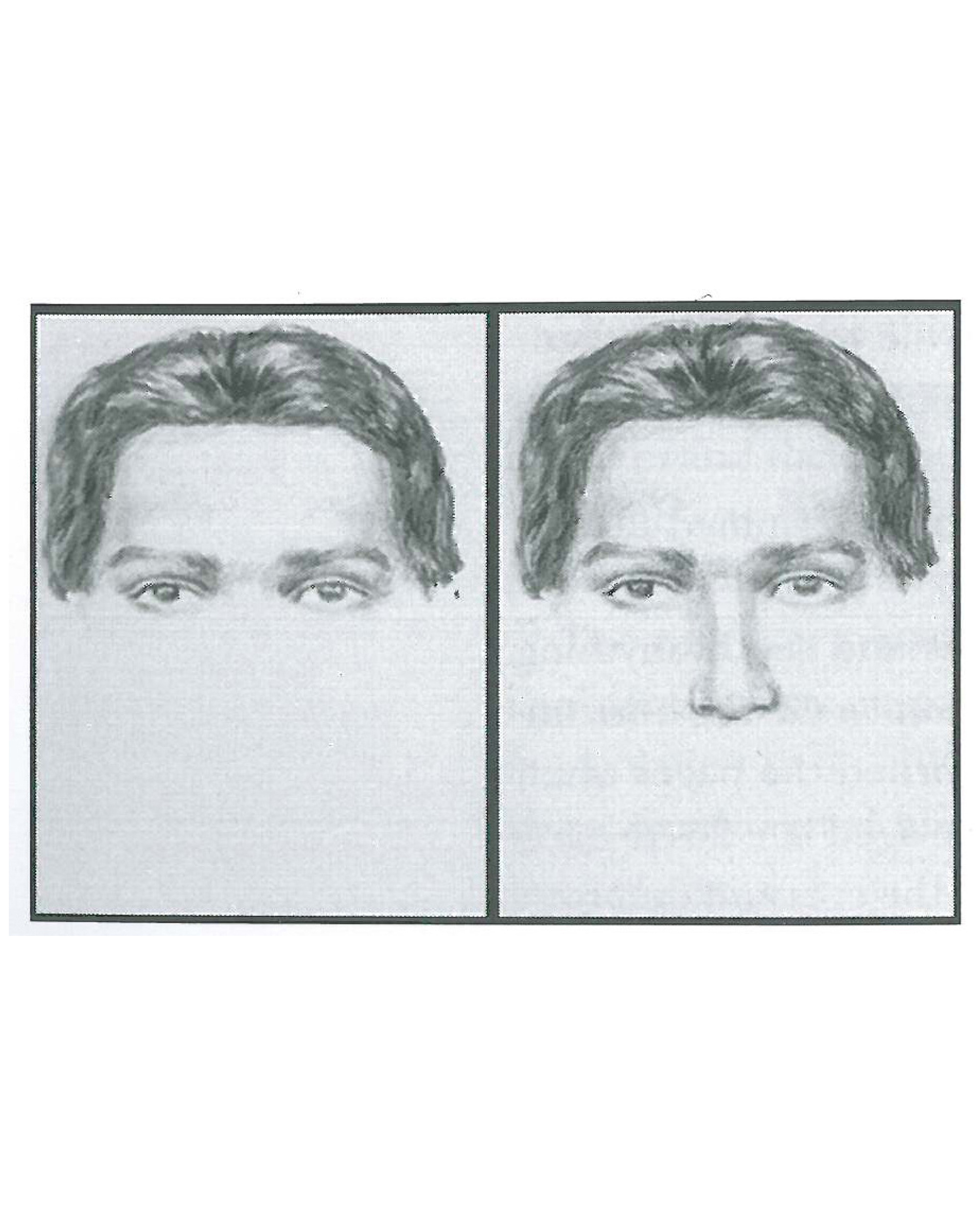 A sketch progression using the FBI Facial Identification Catalog. Image courtesy of Lois Gibson.