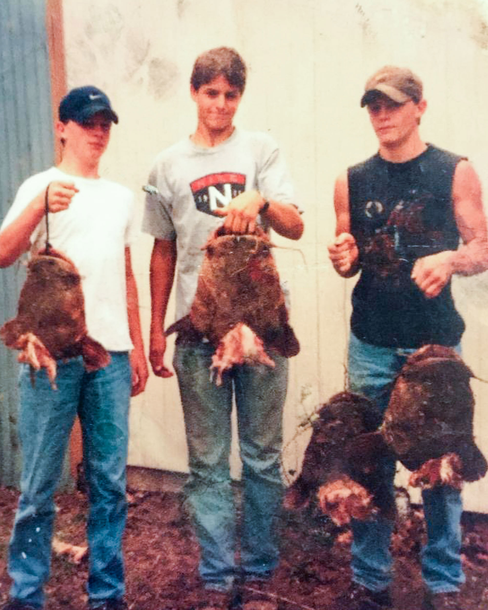 Roddy (center) and Darrell (at right) as teenagers in Decatur, Texas. Photo courtesy of Roddy Pippin.